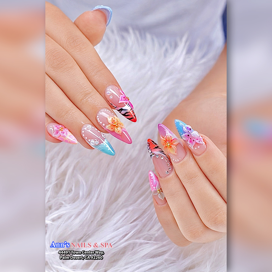Spring nail - Flower nail 